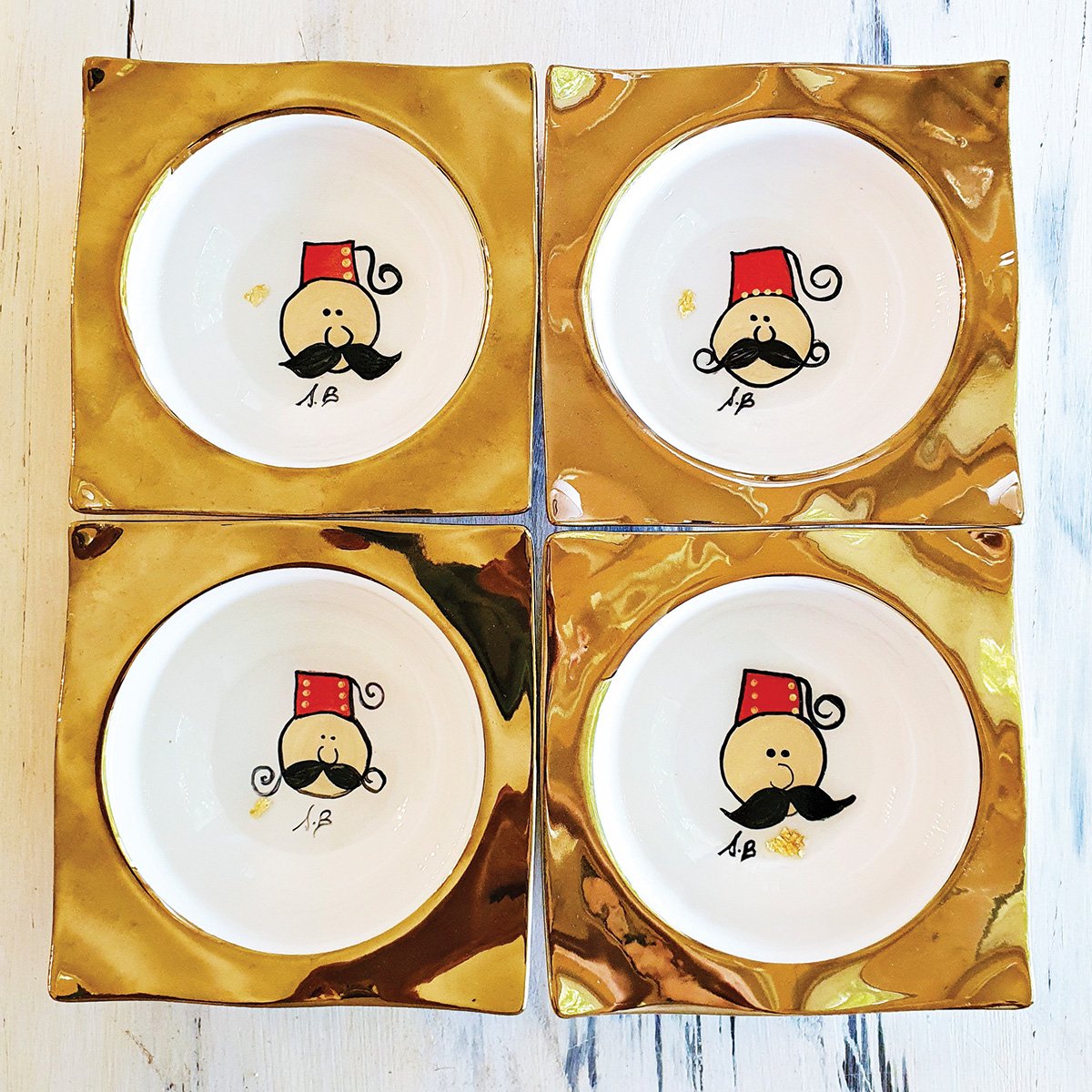 Hand Painted Deep Lebanese Bowls